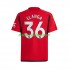 Camisola Manchester United Anthony Elanga 36 Homem Equipamento Primeiro 2023-2024 Manga Curta